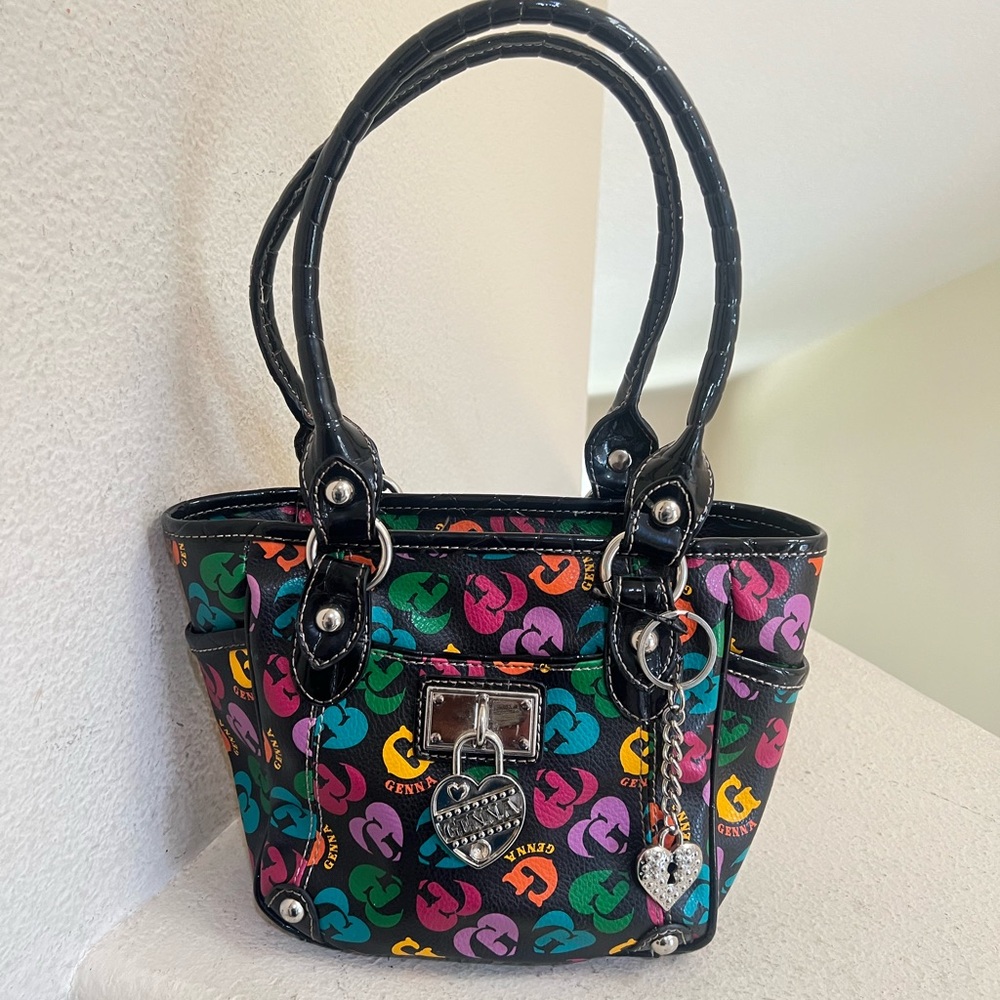Genna by Anna De Rossi multicoloured handbag #y2k #festival tote bag - Picture 3 of 15